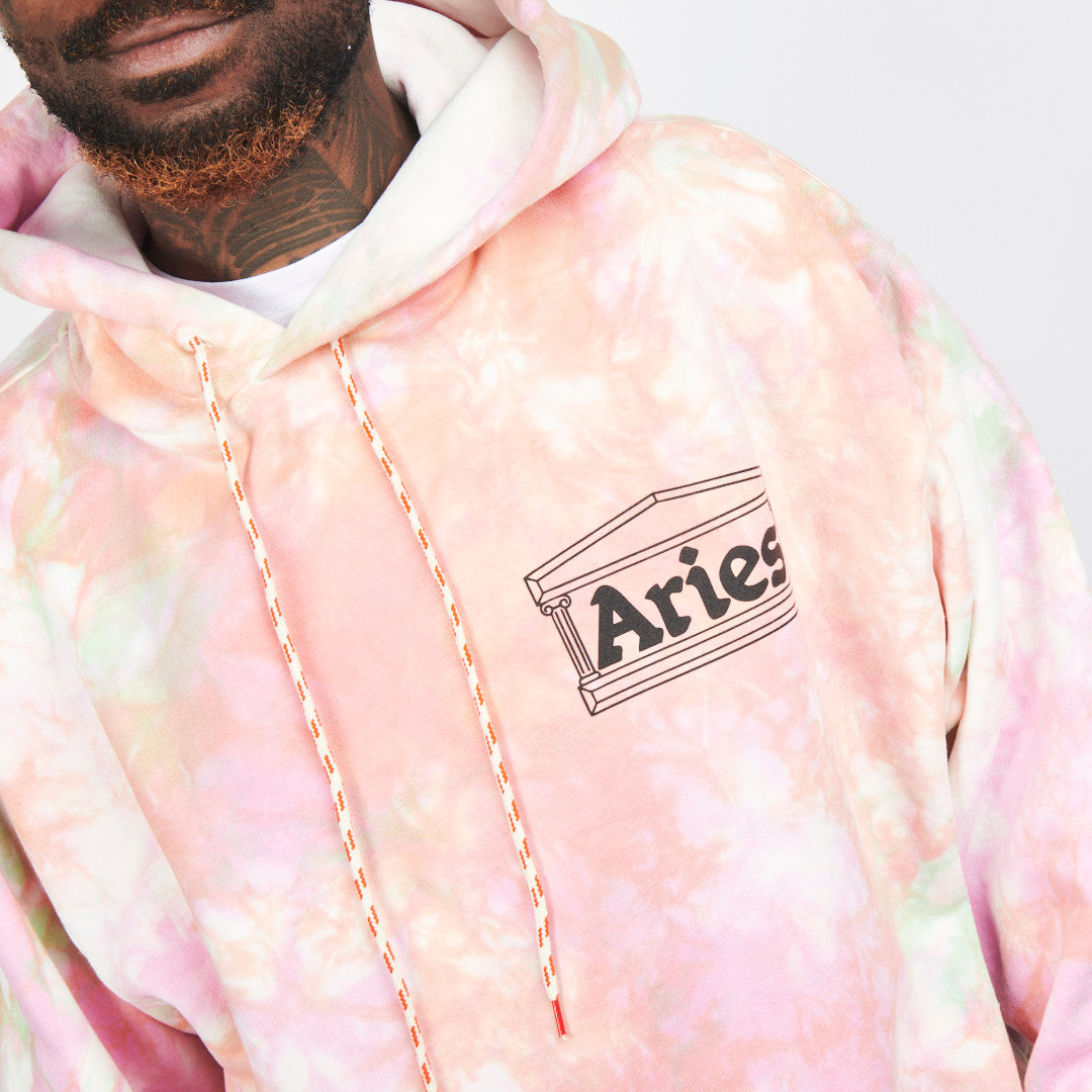 Aries Tie Dye Hood Temple Multi