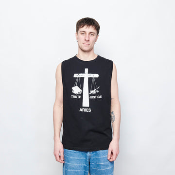 Aries - Truth N Justice Low Armhole Vest (black)