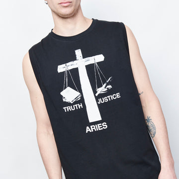 Aries - Truth N Justice Low Armhole Vest (black)