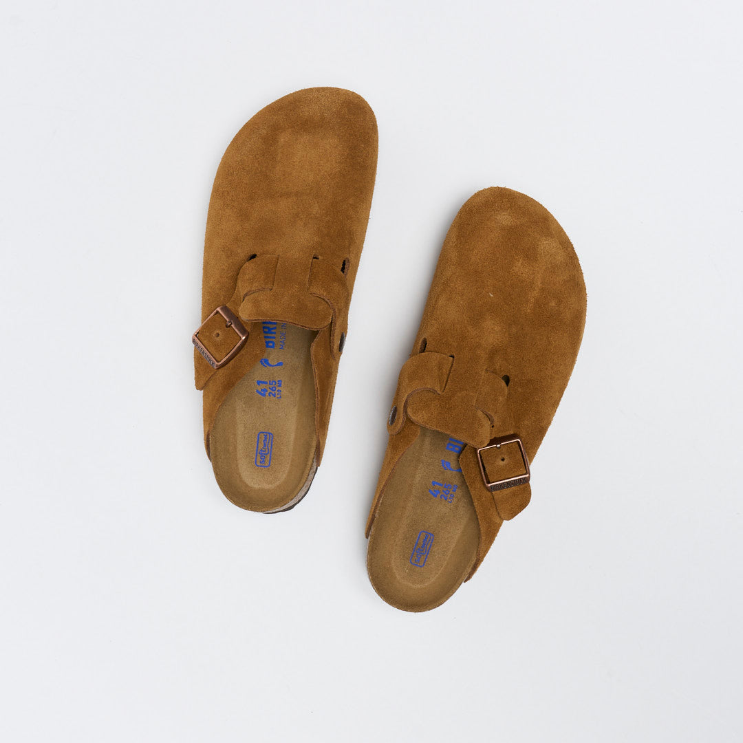 Birkenstock - Men Boston Suede SFB VL (Mink)