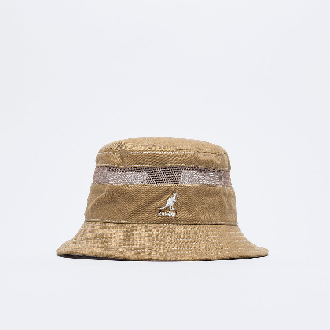 Bob Kangol - Distressed Cotton Mesh Bucket (Oat)