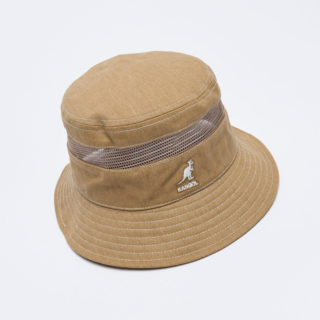 Bob Kangol - Distressed Cotton Mesh Bucket (Oat)