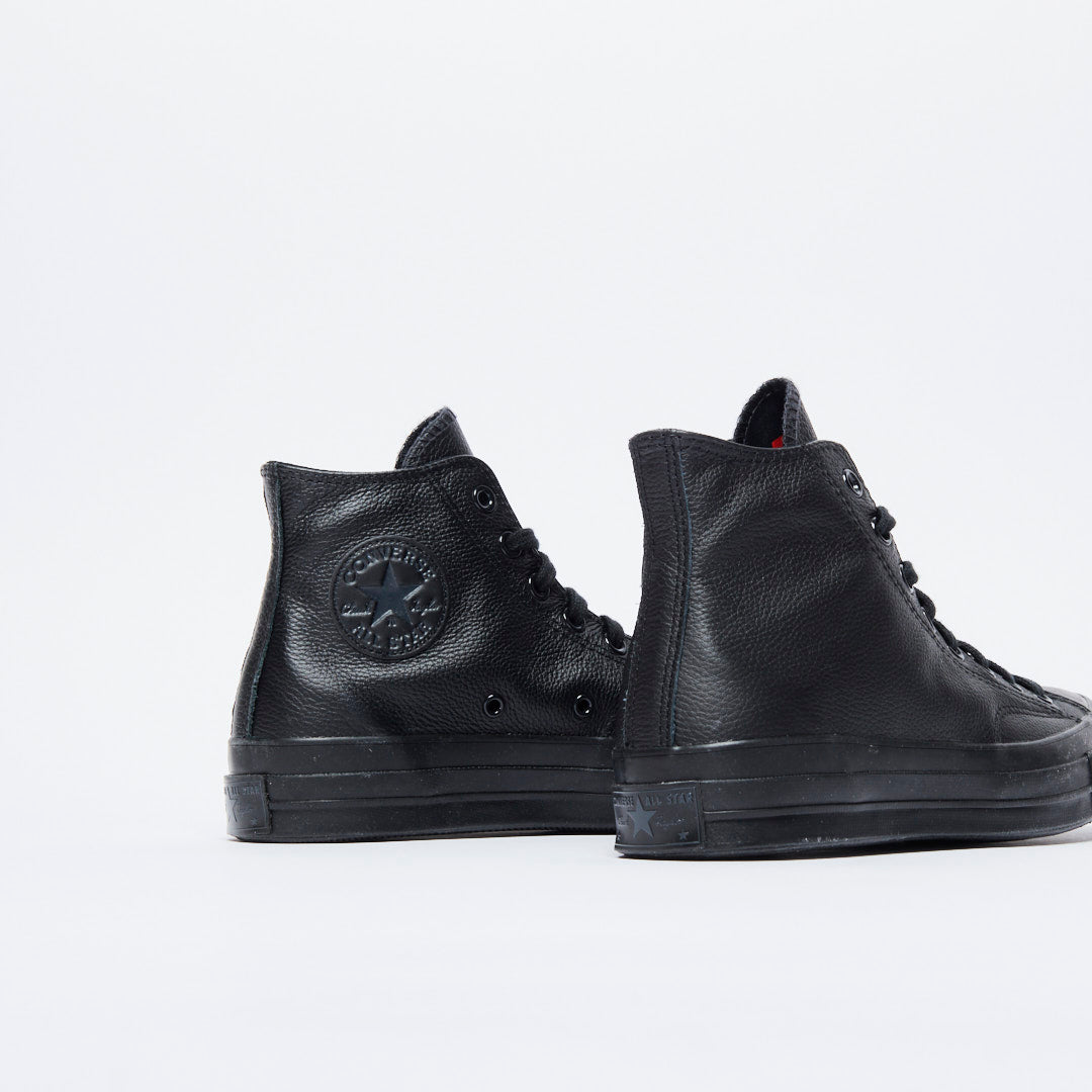 Converse - Chuck 70 Hi Premium Leather (Black/Black/Black)