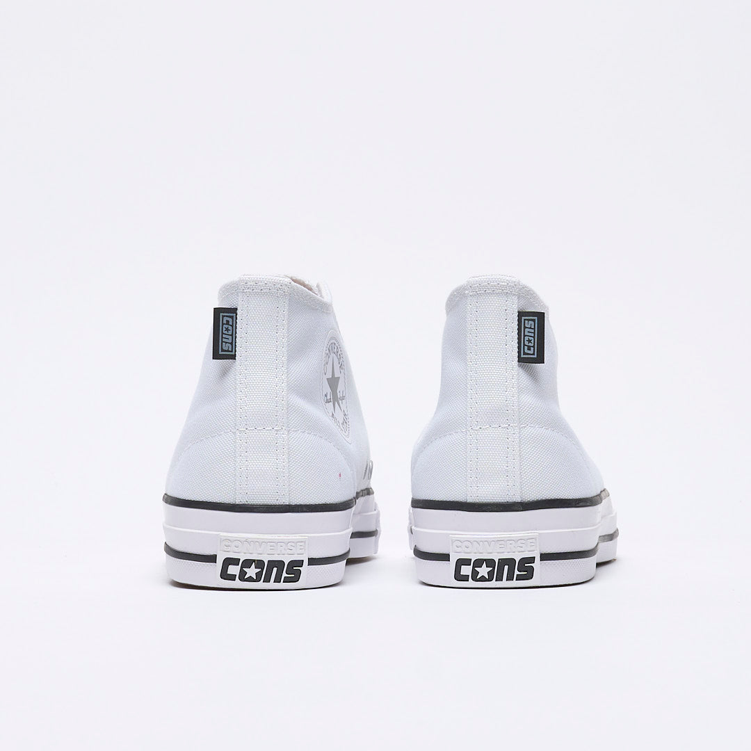 Converse Cons - CTAS Pro Mid (White/White/Black)