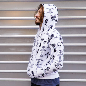 Paradise Deca Hell Hood (White)