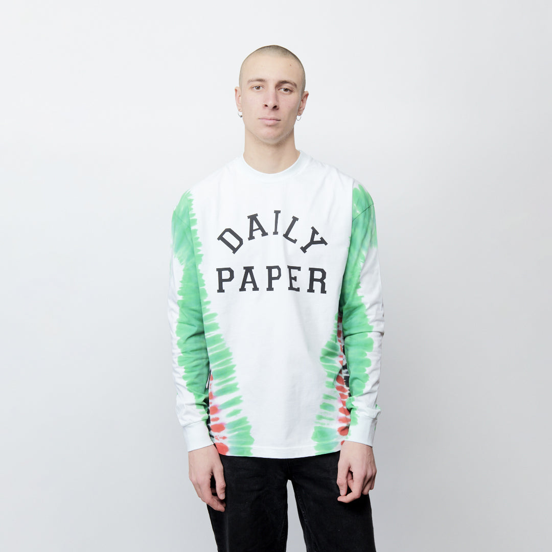 Daily Paper Mocta LS T-Shirt - Green/Red Tie Dye