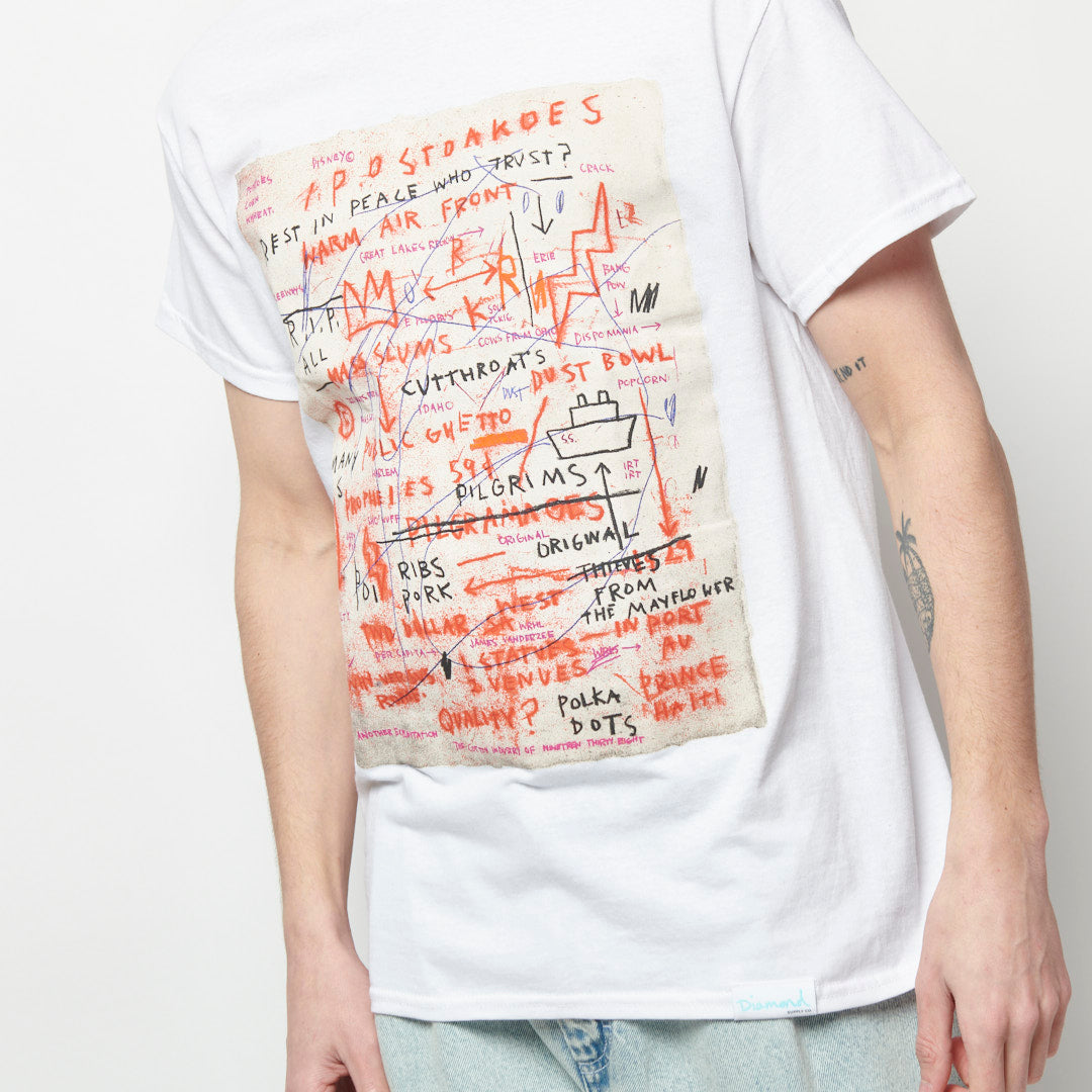 Diamond Supply Co X Basquiat - Unitled Quality Tee (White)