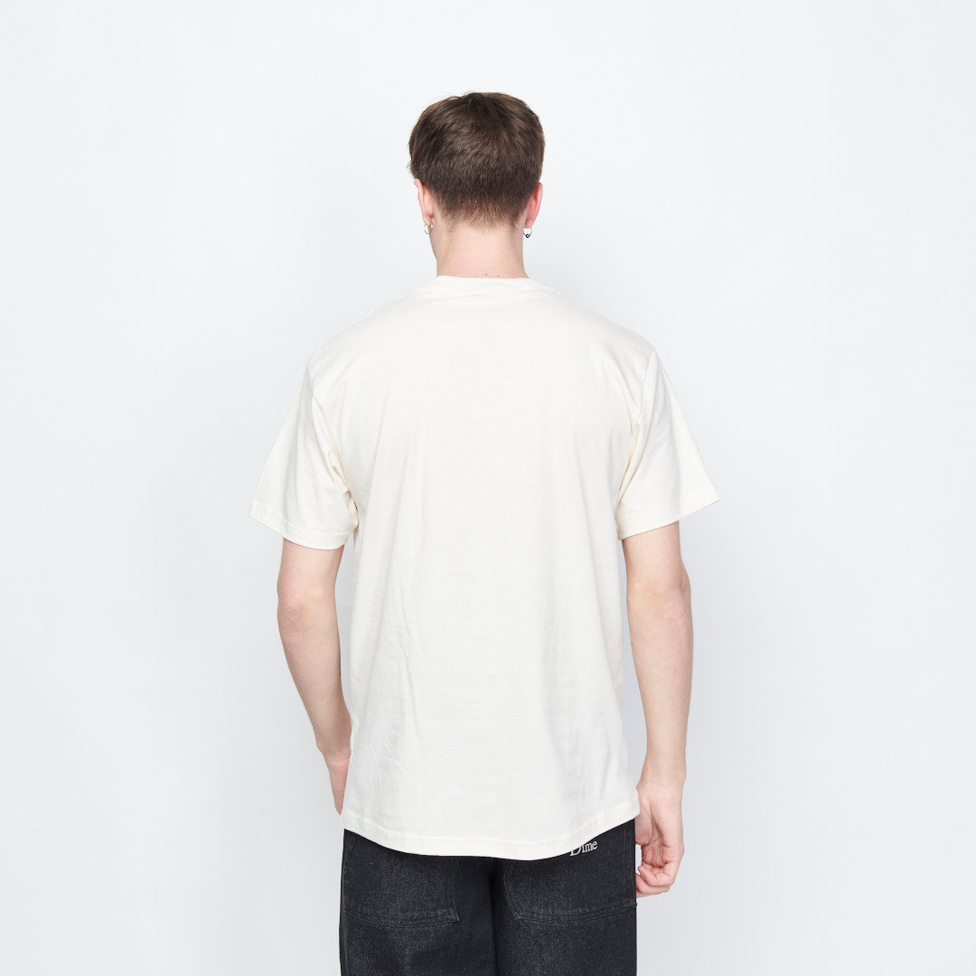Dime MTL - Classic Small Logo T-Shirt (Rice)