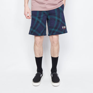 Dime MTL - Plaid Shorts (Navy)