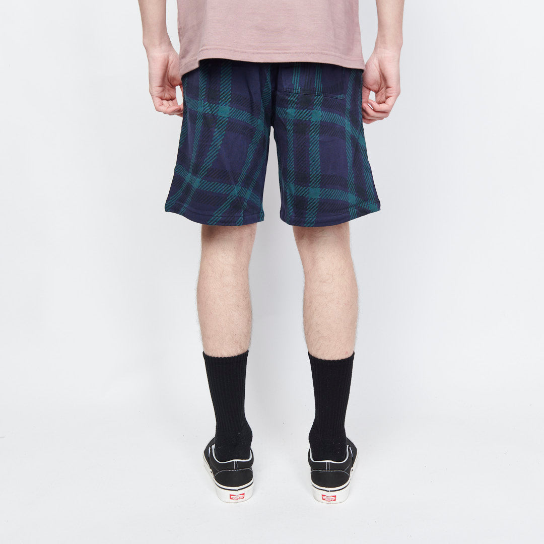 Dime MTL - Plaid Shorts (Navy)