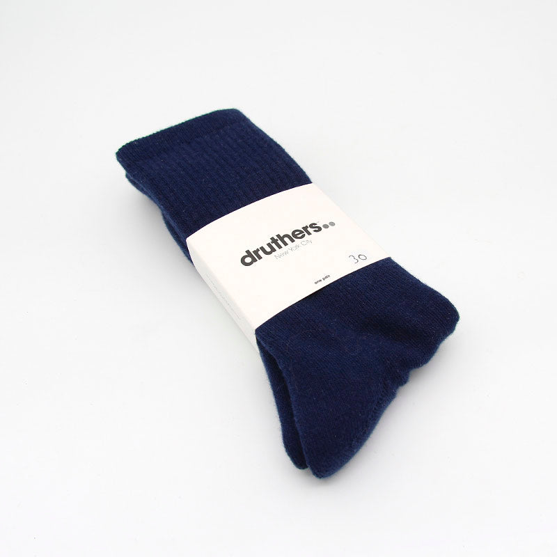 Druthers Organic Cotton Everyday Crew Sock - Navy