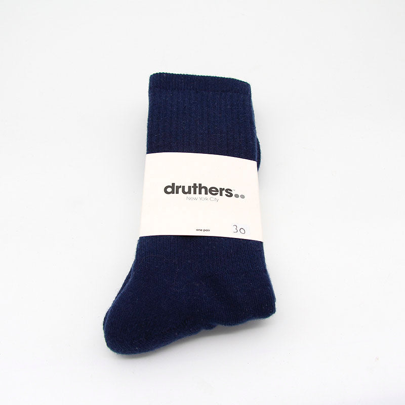 Druthers Organic Cotton Everyday Crew Sock - Navy