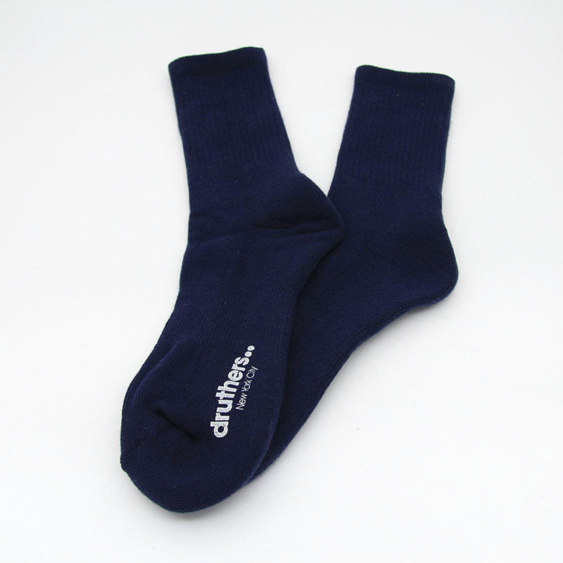 Druthers Organic Cotton Everyday Crew Sock - Navy