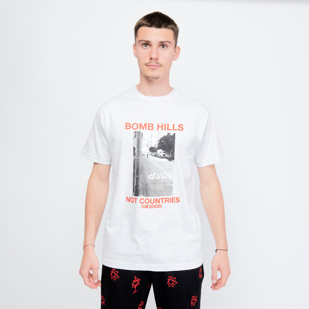 GX 1000 - Bomb Hills Not Countries Tee (Ash)