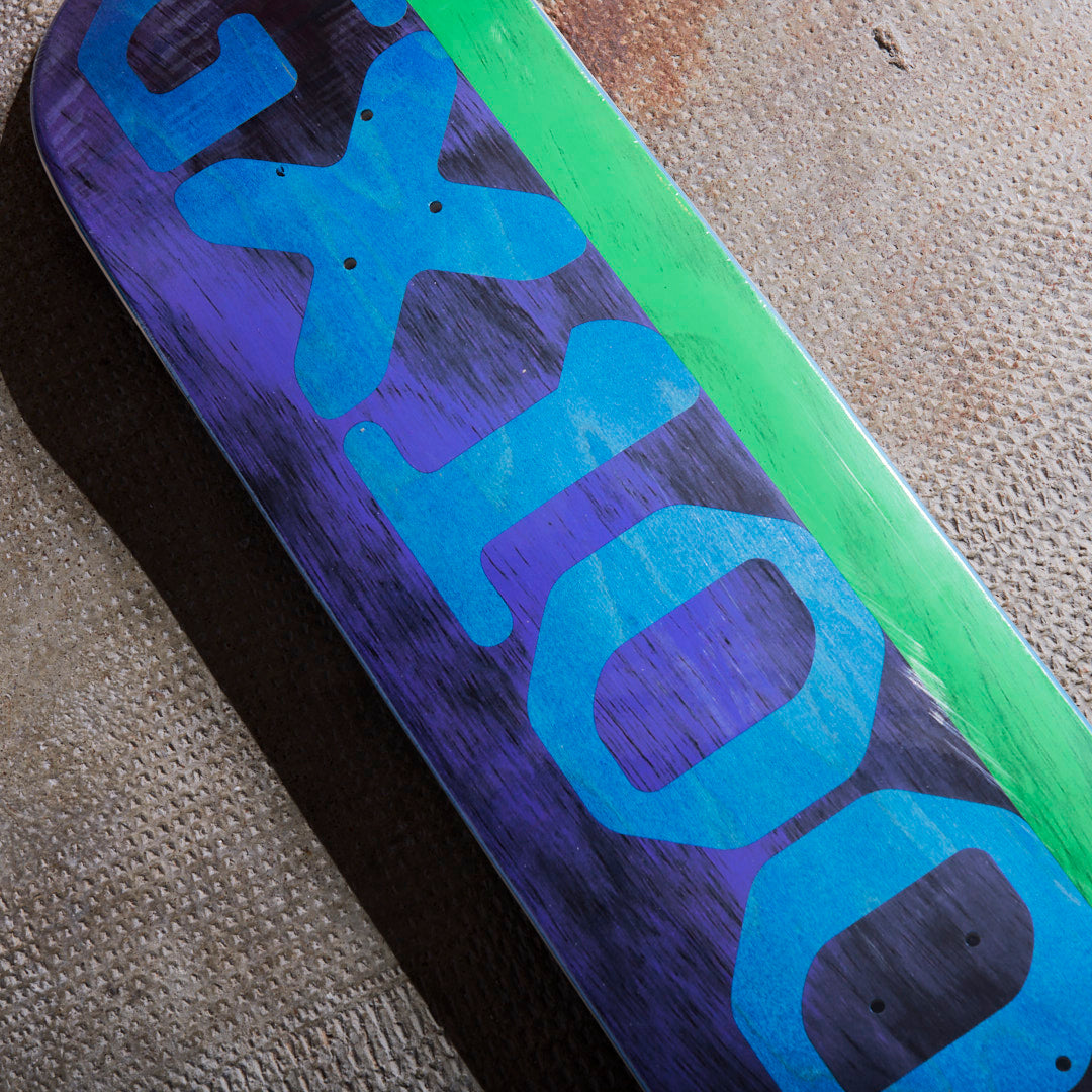 GX1000 Skateboards - Split Veener Board (Purple/Green) 8.375