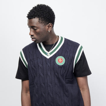 Helas Caps Co Polo Club Knitted Vest (Black)