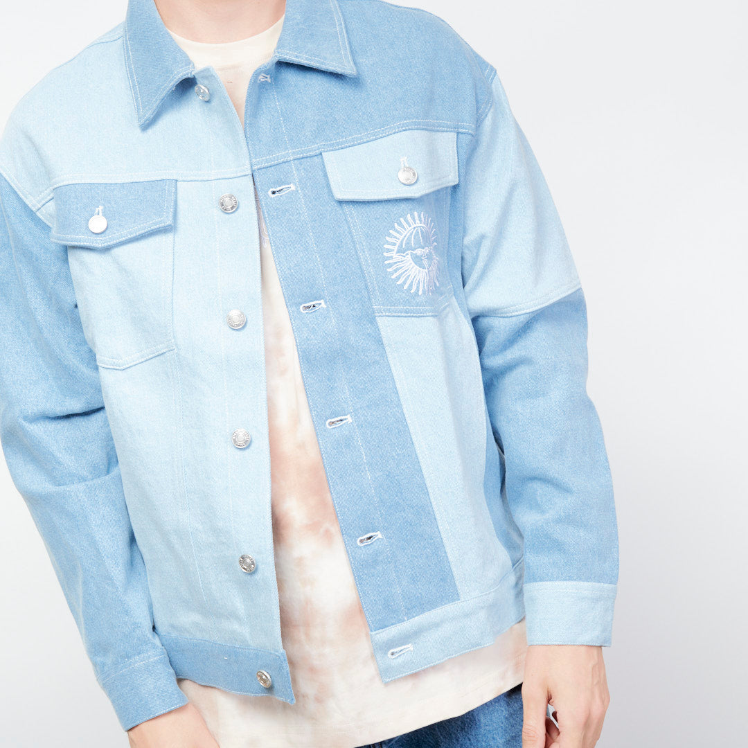 Hélas Caps Co - Sol Block Denim Jacket (Blue)