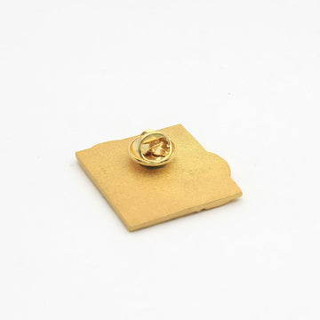 Hockey Skateboards Happy To Be Here Pin (Gold Enamel)