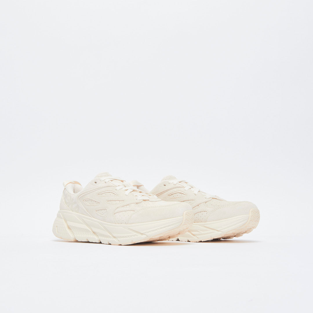 Hoka One One - U Clifton L Suede (Eggnog/Eggnog)