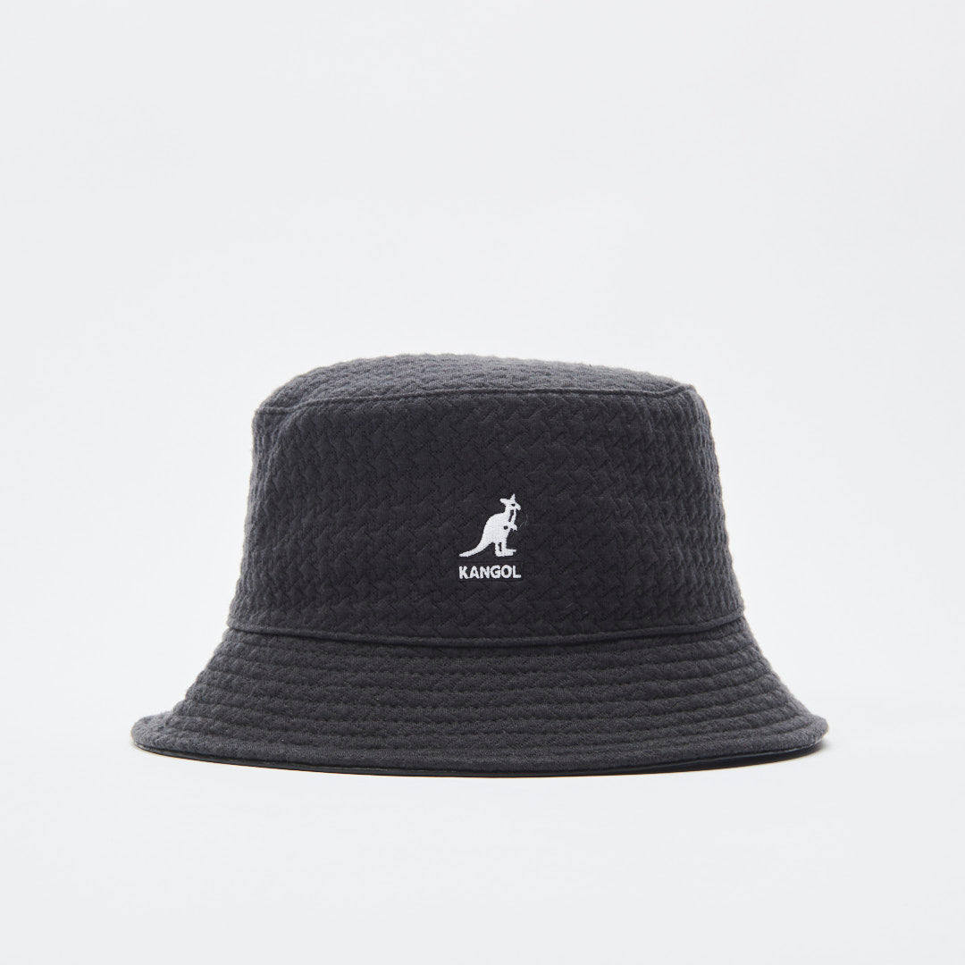 Kangol Embossed Reversible Bucket Black/Black