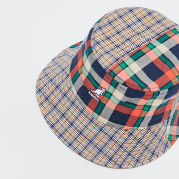 Kangol Plaid Mashup Bucket (Golden Palm)
