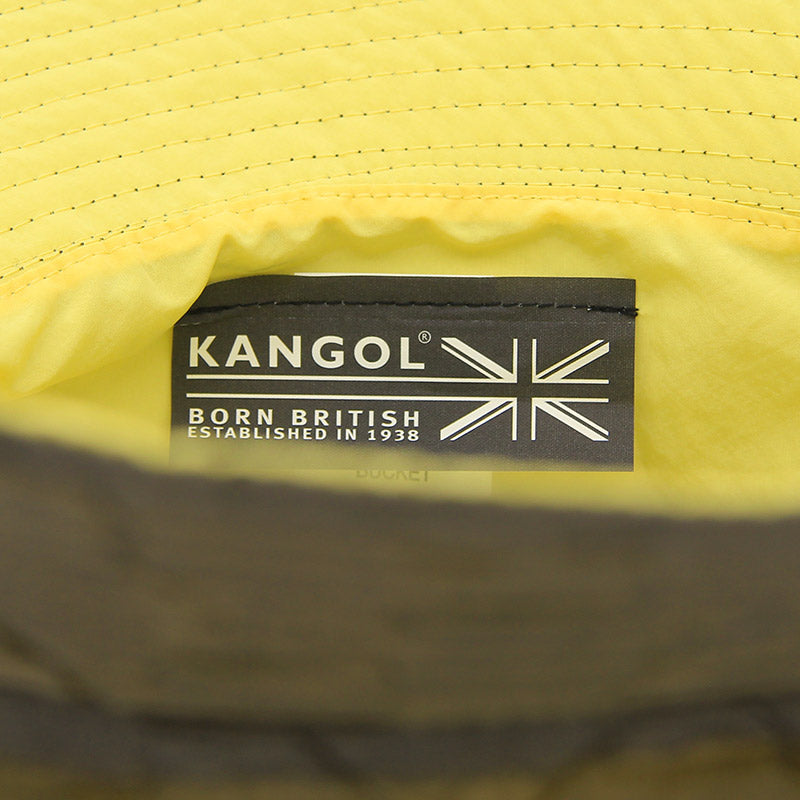 Kangol Pucker Check Bucket Olive