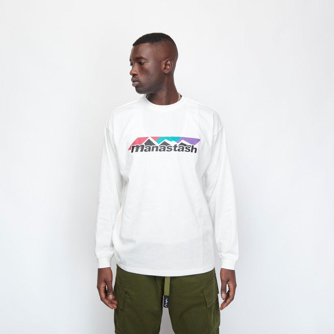 Manastash - Chillimesh Scheme Logo L/S Tee (White)