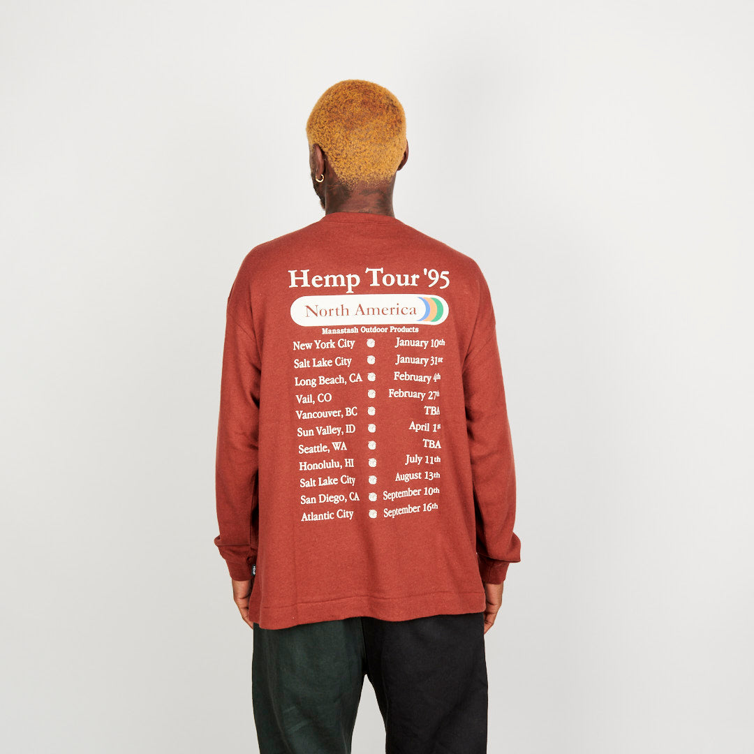 Manastash Hemp Tour L/S Tee - Brown