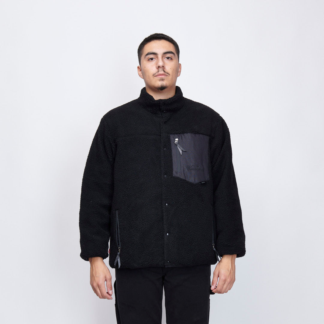 Manastash x Taion - Fleece Down Jacket (Black/Black)