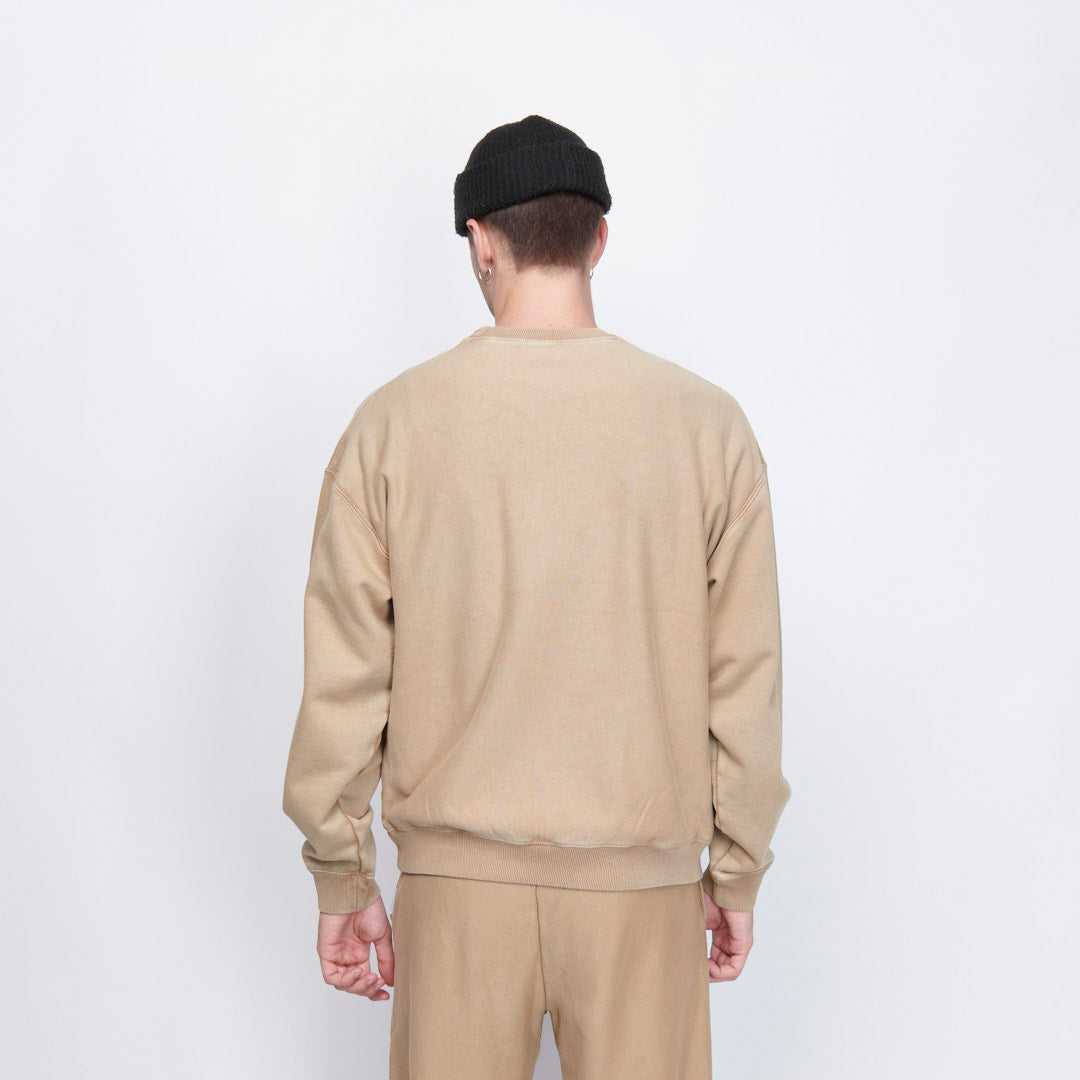 Milk x Shoof - Crewneck Sweatshirt Pigment dyed (Beige)