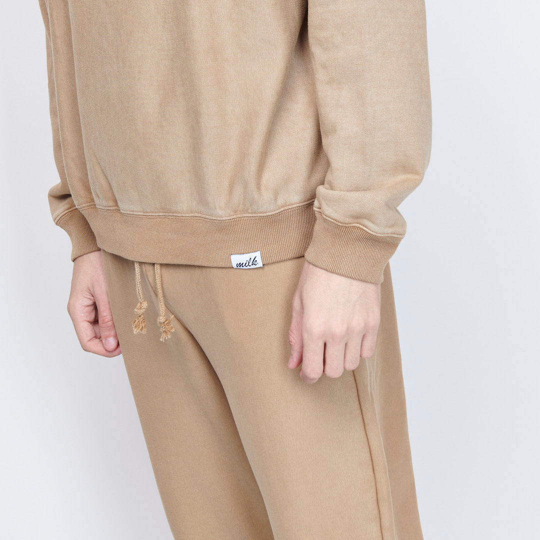 Milk x Shoof - Hooded Sweatshirt Pigment dyed (Beige)