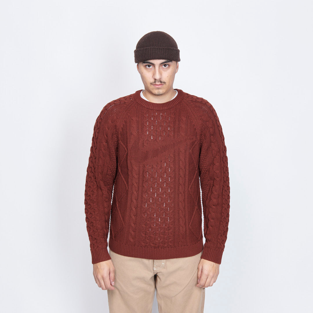 Nike - Life Cable Knit Sweater (Oxen Brown)