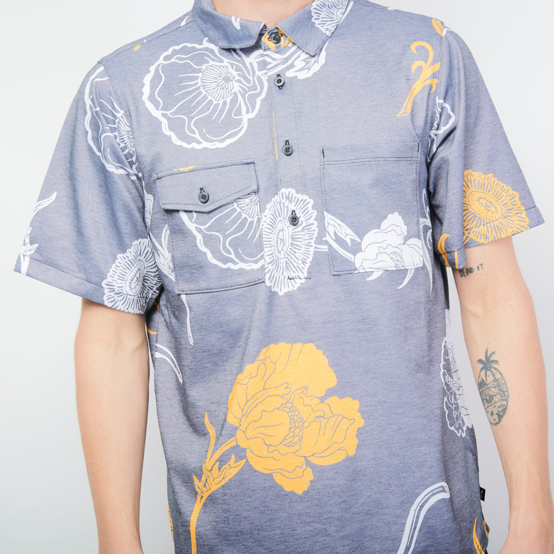 Nike SB - Button Up Graphic Shirt (Black) DM0169-010