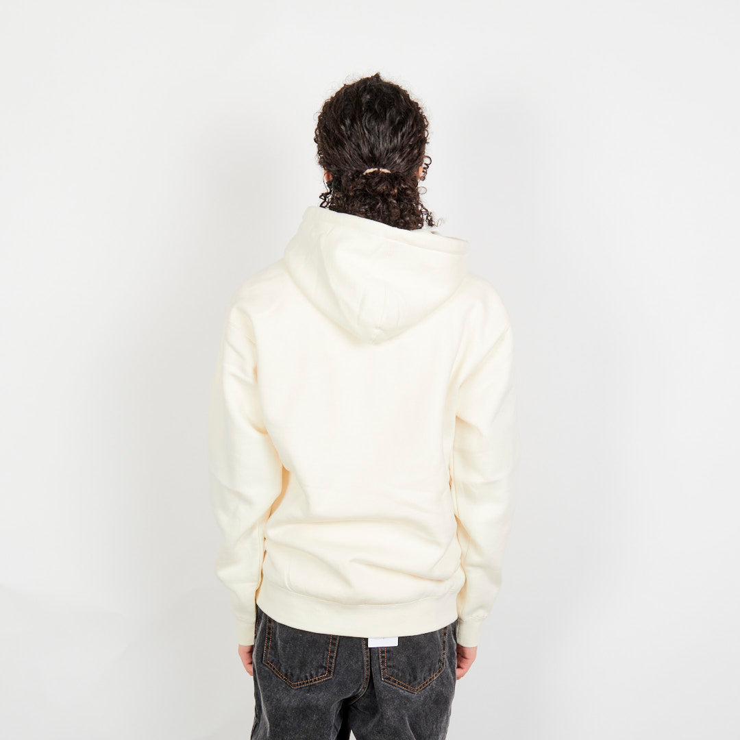 Poets OG Logo Pullover Hooded Fleece - Cream