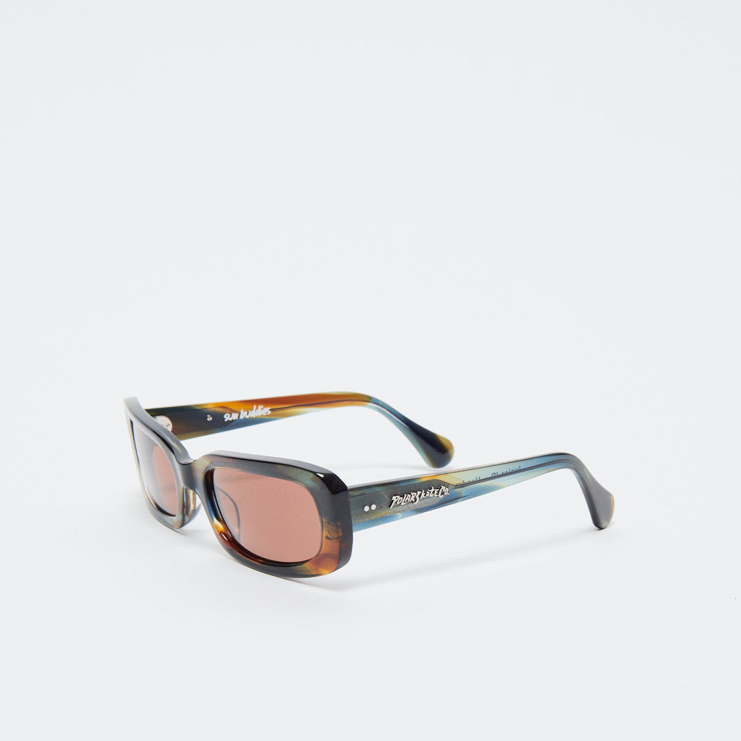 Polar Skate Co Junior Sunglasses Brown Green