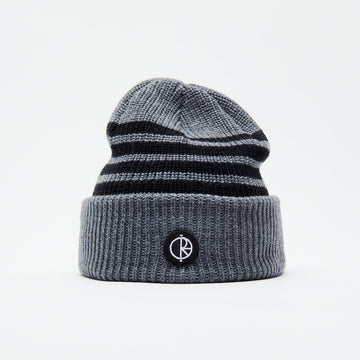 Polar Skate Co Stripe Merino Beanie - Grey / Black