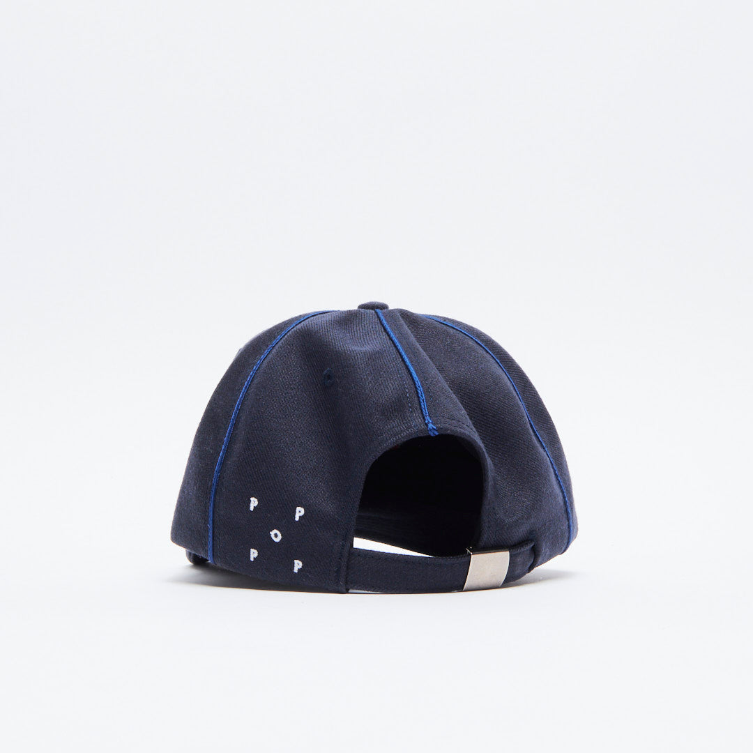 Pop Trading Company - Floral Crest Sixpanel Hat (Navy Wool)