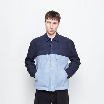 Pop Trading Company - Suede Jacket (Navy/Blue Shadow)