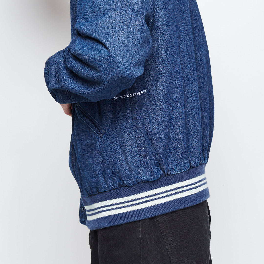 Pop Trading Company - Varsity Jacket (Denim)