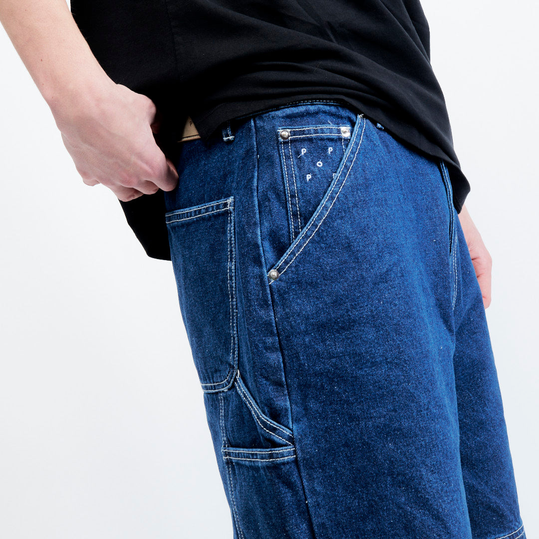 Pop Trading Company drs shorts (Rinsed Denim)