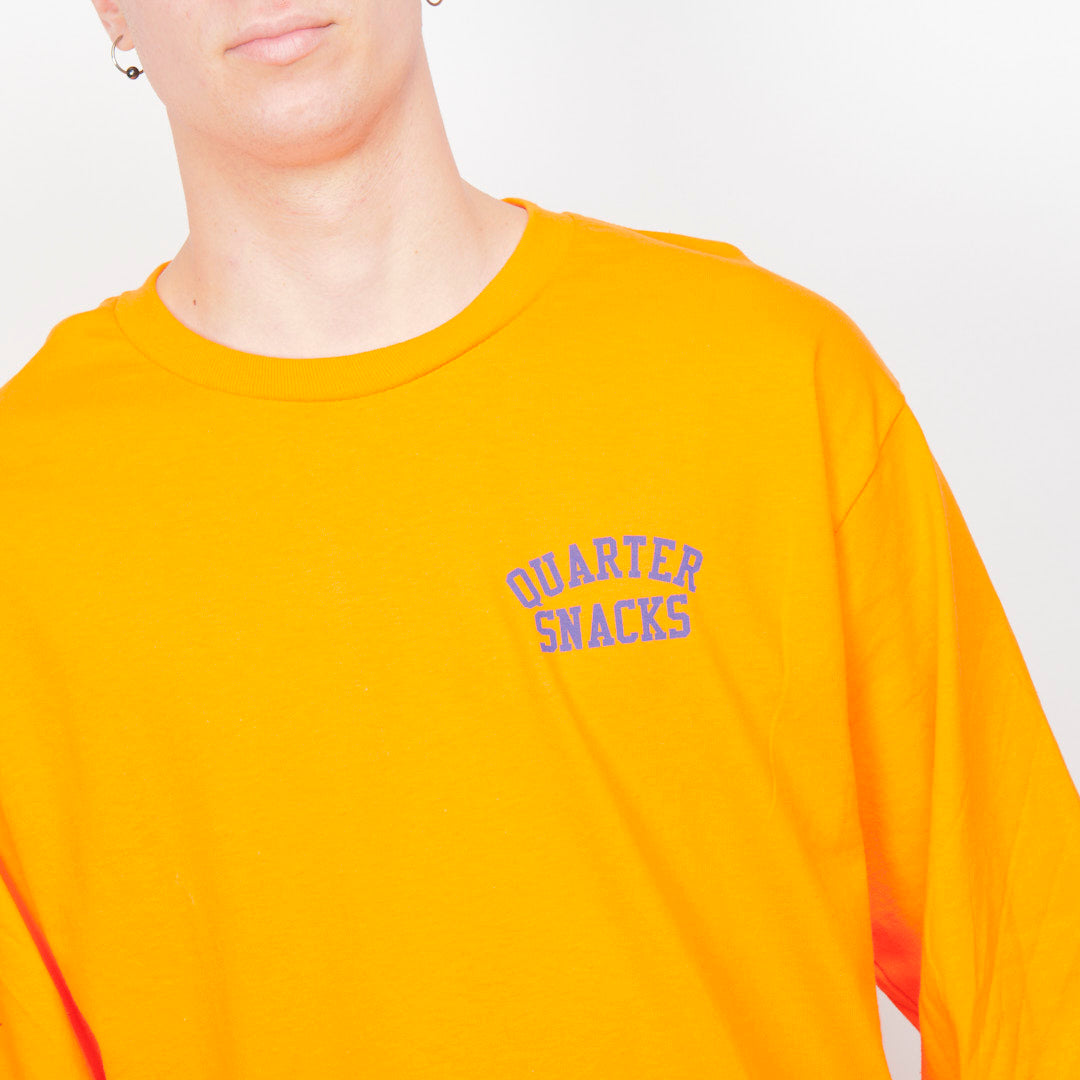 Quartersnacks Snackman Longsleeve Tee - Orange