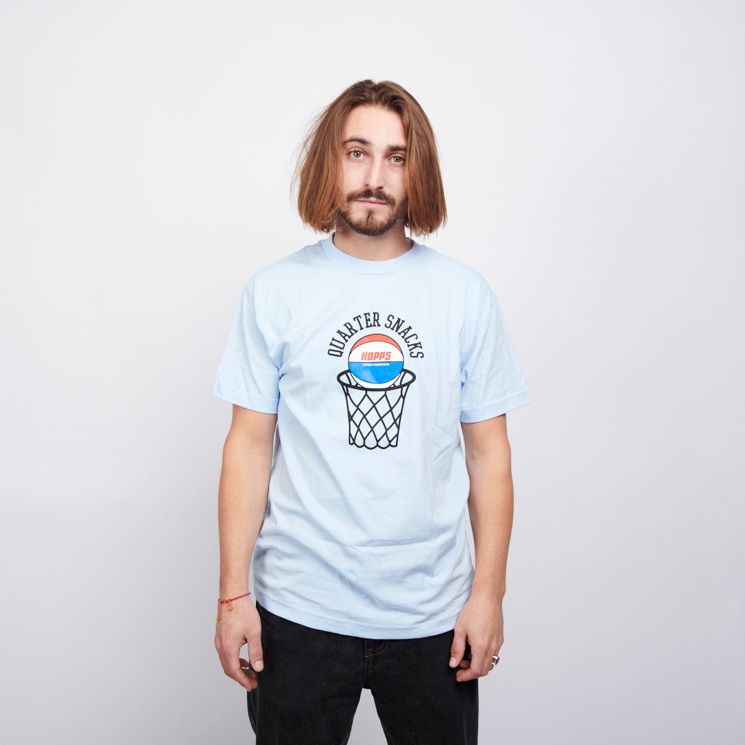 Quartersnacks x Hopps Street Composite Tee Light Blue