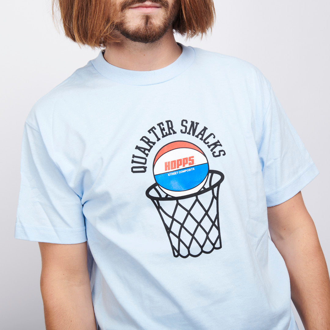 Quartersnacks x Hopps Street Composite Tee Light Blue