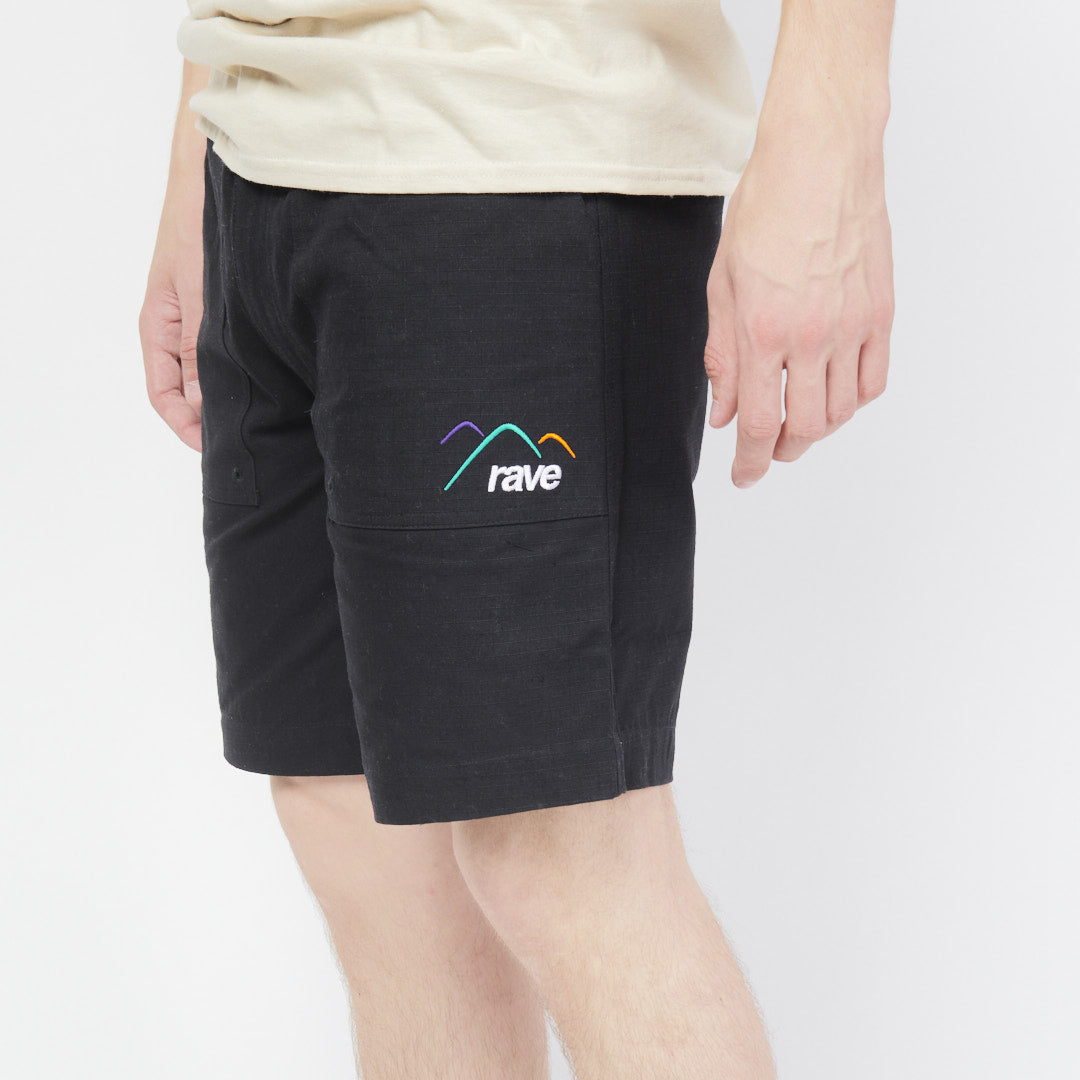 Rave Skateboards - Ripstop Short (Black)