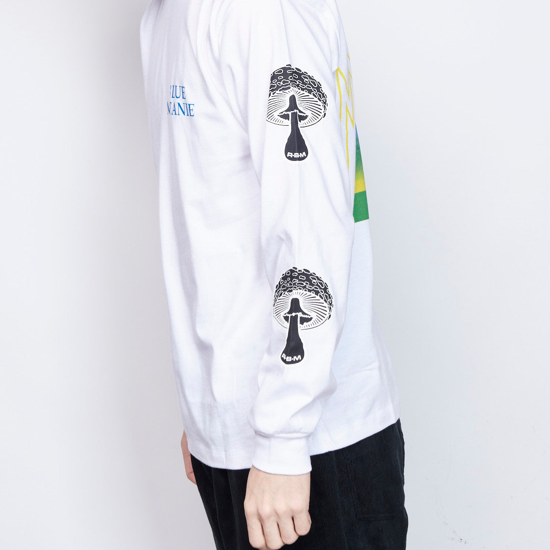 Real Bad Man - Blue Meanie Ls Tee (White)