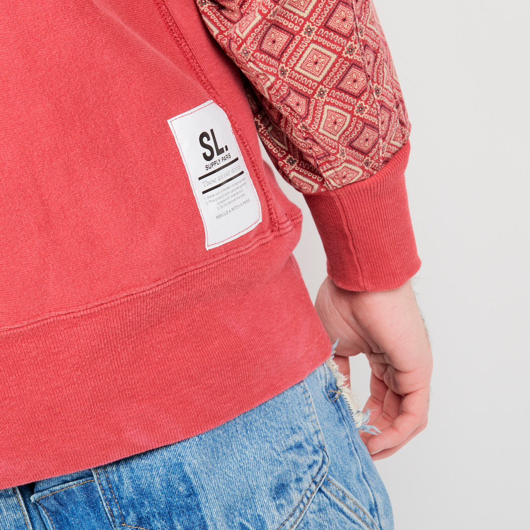 SL Supply Upcycled Sweater Crew  - Red