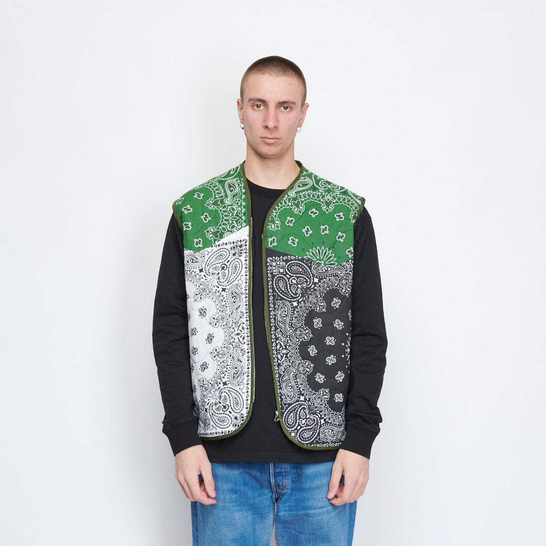 SL Supply - Liner Bandana Veste (Black/White/Green)