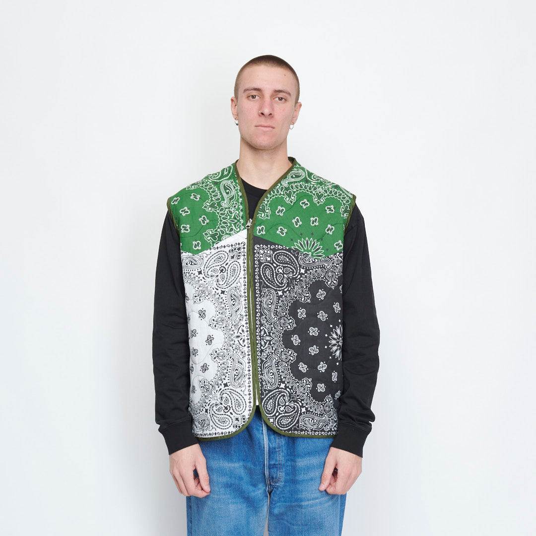 SL Supply - Liner Bandana Veste (Black/White/Green)