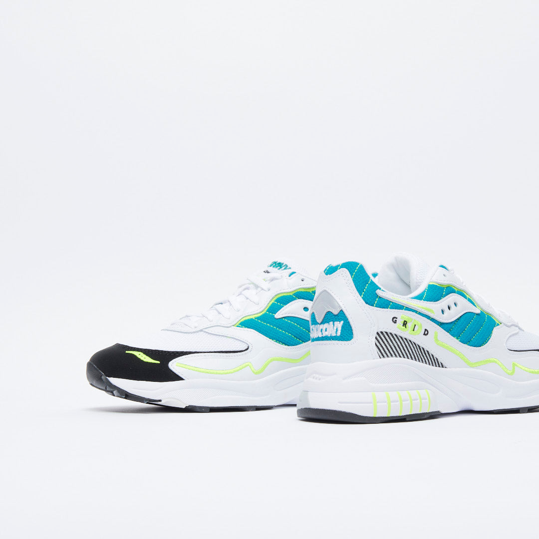 Saucony - 3D Grid Hurricane (White/Green)