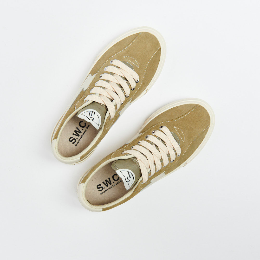 Stepney Workers Club - Dellow S-Strike Suede (Moss/Ecru)